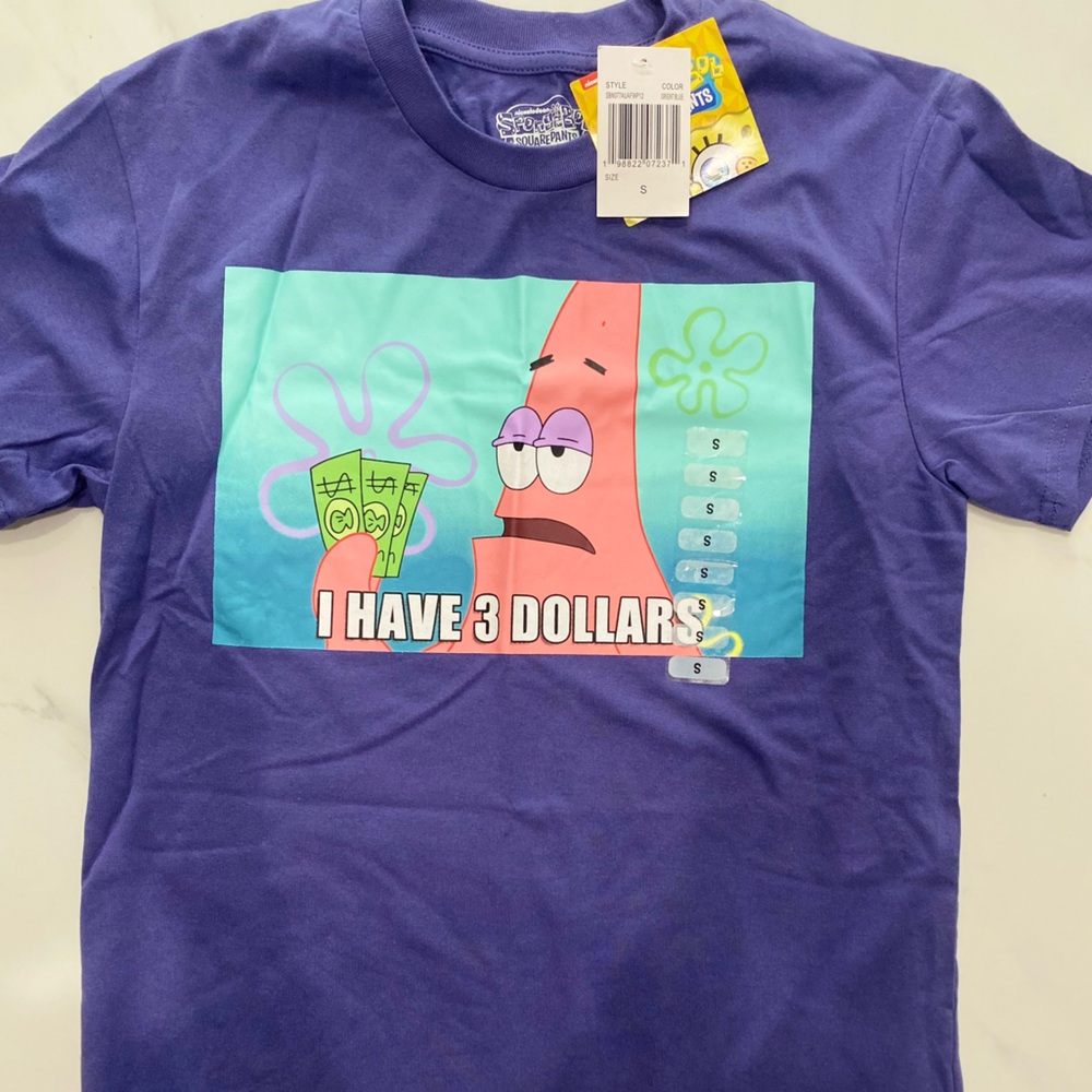NWT Nickelodeon Patrick Star Fish Purple Tee 💜